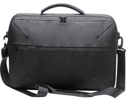 Aktetas - Laptoptas - Met laptopvak - Met verstelbare schouderband - 41 x 29 cm - Nylon - zwart