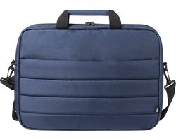 Aktetas - Laptoptas - Schoudertas - Draagtas - Met verstelbare schouderband - 40 x 29 cm - RPET - Polyester - donkerblauw