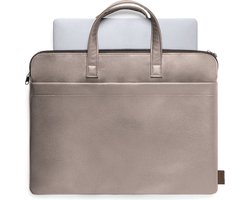 Aktetas - Laptoptas - Werktas - 14'' - 40 x 31 cm - Duurzaam - Gerecycled leer - bruin