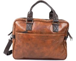 Bear Design Leandro Leren Laptoptas - 15 inch - Cognac / Bruin