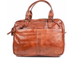 Bear Design Teun Leren Laptoptas 14" - Cognac