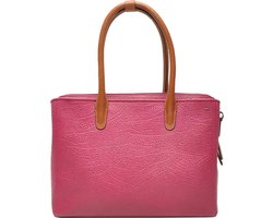 Berba Laptoptas / Werktas Dames - 15.6 inch - Leer - Gestreept - Chamonix - Roze