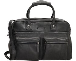 Bicky Bernard Handtas - Dames - Kunstleer - Zwart - Laptoptas Omhang Hand & Schoudertas Western Bag - Laptop 15.6 inch Zwart - Black - Hand & Schoudertas Western Bag School Werk Universiteit- Schoudertas dames