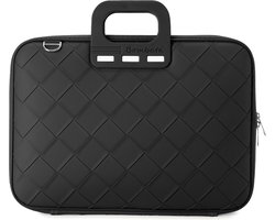 Bombata Intrecciato 15 / 16 inch Laptoptas Unisex - Vlechtpatroon - Zwart