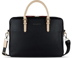 bugatti Business tas Laptoptas met laptopvak Ella Business Bag Black Zwart