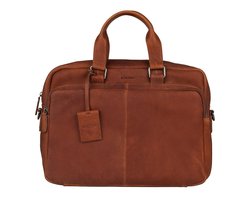 Burkely Antique Avery Unisex Laptoptas 15,6'' - Cognac