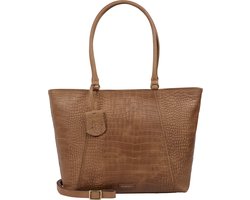 Burkely Cool Colbie Wide Tote 15,6" - Laptoptas - Volwassenen - Cognac