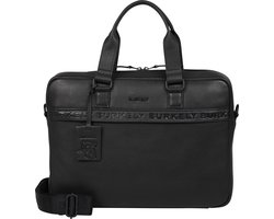 BURKELY Minimal Mason Unisex Laptopbag - 15,6 inch laptopvak - Zwart