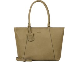 Burkely Special Sara Wide Tote 15.6" - Laptoptas - Volwassenen - Groen