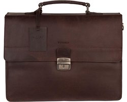 Burkely Vintage Dean Briefcase 3-Comp - Aktetas - Bruin