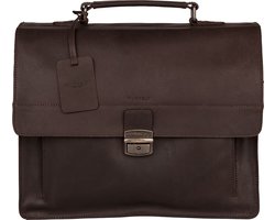 Burkely Vintage Scott Briefcase 2-Comp. Heren Aktetas - Bruin