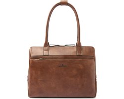 Castelijn & Beerens - Donna Vera Schoudertas 15,6" RFID | Cognac