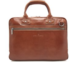 Castelijn en Beerens Laptoptas / Werktas / Aktetas - 15.6 inch - Firenze Business - Cognac