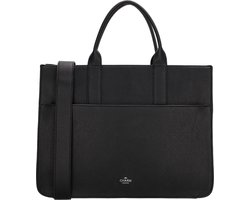 Charm London Princeton Hand & Schoudertas Laptoptas 15,6 inch - Zwart