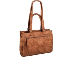 Daniel Ray Lake Laptoptas / Schoudertas - 14 inch - Cognac