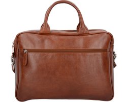 Dermata Aktetas/Schoudertas Rundleder 2838A Cognac