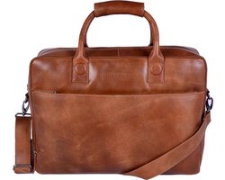 DSTRCT Fletcher Street Laptoptas - 17 inch - Cognac