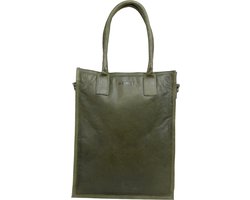 DSTRCT Preston Park Laptoptas Shopper Groen