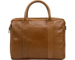 DSTRCT State Street Working Bag 2-vaks Laptoptas 15,6'' Cognac