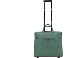 Gigi Fratelli Dames Leren Laptop Trolley 15.6 inch Romance Business ROM8015 Jade