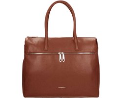 Gigi Fratelli Dames Leren Laptoptas 15 inch Romance Business ROM8006 Brandy