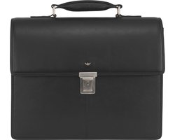 Golden Head Afzonderlijke gevallen Schoudertas met laptopvak Polo Business Bag Black Zwart