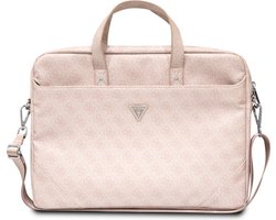 Guess 4G PU Triangle Logo Laptoptas 15 tot en met 16 inch - Roze