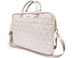 Guess Quilted Laptop Bag - Geschikt voor Alle Laptops - Tot 15 inch - Roze