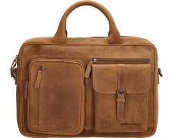 Hide & Stitches Idaho Laptoptas 15,6 inch (34.5x19.4 cm) - Bruin