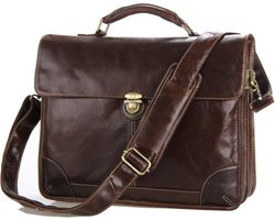 Klassieke Leren Messenger Bag