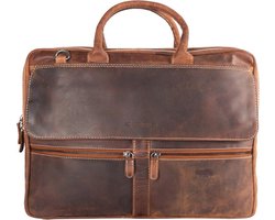 Laptop Tas Leer Cognac 17 Inch – Laptoptas Dames Cognac – Laptoptas Heren Cognac