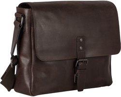 LEONHARD HEYDEN Afzonderlijke gevallen Schoudertas met laptopvak Dakota Messenger Bag Brown Bruine