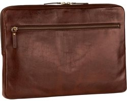 Leonhard Heyden Cambridge laptop sleeve M 15 inch - Roodbruin