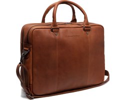 Leren Laptoptas Cognac Boston