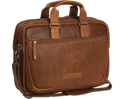 Leren Laptoptas Cognac Seth