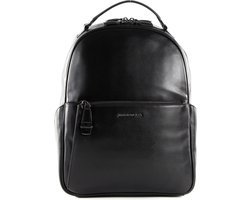 MANDARINA DUCK Leren Laptop rugzak Rugzak met laptopvak Alphaduck 2.0 Backpack Black Zwart