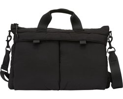 Marc O'Polo Afzonderlijke gevallen Schoudertas met laptopvak Malthe Business Bag Black Zwart