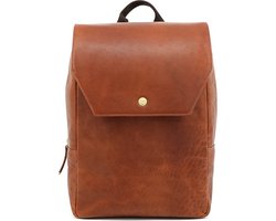 Mosz Laptoprugzak / Werktas / Rugtas - Dames - 15 inch - Leer - Billy - Cognac