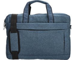 No label Anna Laptoptas 15,6 inch (38 cm) - Blauw