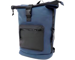 Norlander Waterdichte Fietsrugzak - Blauw - Roltop - 36L - Praktisch & Stijlvol