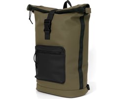 Norlander Waterdichte Fietsrugzak - Olive - Roltop - 36L - Praktisch & Stijlvol