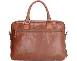 Old West Waco - Leren laptoptas 15,6 inch - Bruin