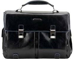 Piquadro Blue Square Computer Briefcase 15.6 Black