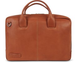 Plevier Gherkin laptoptas 15.6 inch cognac.