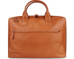 Plevier Onyx laptoptas 17.3 inch cognac.