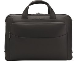 Porsche Design Roadster Leather Briefcase M black