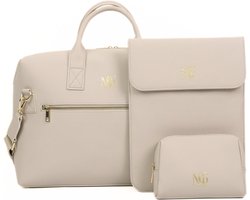 PRE ORDER - MAEVY GAILLARD - Luxe laptoptas - Echt leer - Gratis etui en sleeve - Hoge kwaliteit - Tot 16 inch