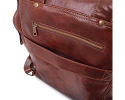 Tuscany Leather - Leren rugzak 'Bangkok XL' - Bruin - TL141987