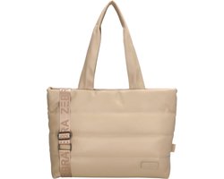 Zebra Trends Evie Shopper / Laptoptas - 15,6 inch - Lichttaupe