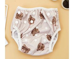 Akyol - Zwemluiers baby - 0 tot 3 jaar - herbruikbare zwemluiers - teddybeer luier - zwemkleding baby's - zwemmen - zwembroekje baby's - zwemkleding voor baby's - zwemluier